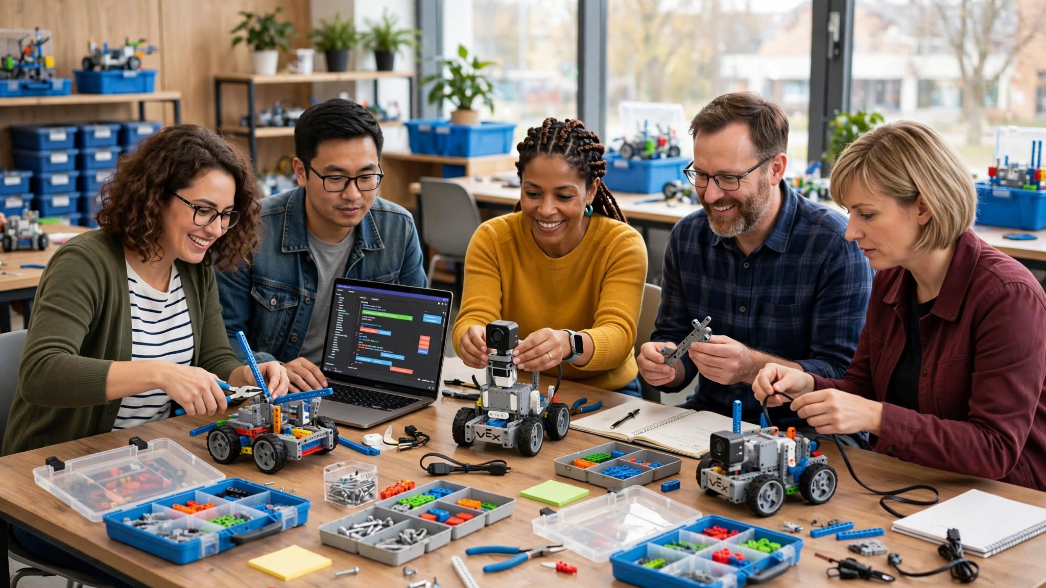 VEX IQ Robotics for Teachers: Hands-on STEM Course in Ptuj
